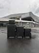 Дорожня пластикова валіза Wings WN01 Dove велика (L) на 4-х подвійних колесах 75х50х30 см чорна - зображення 4