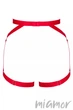 Пояс-портупея Obsessive Elianes harness XL/XXL Красный - изображение 4
