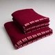 Набор махровых полотенец с орнаментом 3шт GM Textile 50х90см, 50х90см, 70х140см 400г/м2 (Бордовый) - изображение 1