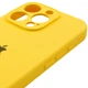 Чохол Silicone Case for iPhone 14 Pro Yellow (з захистом камери) - зображення 3