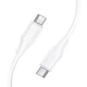 USB - Кабель HOCO X124 Type-C to Type-C (1 м), White - зображення 2