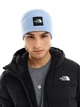 Шапка зимняя унисекс The North Face Big Box Cuffed Beanie Cornflower Blue NF0A85CW1I5 - изображение 2