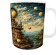 Подарочная керамическая кружка Art Collection 330 мл (белая)— магический реализм, сюрреализм, фантастическое искусство | Премиум дизайнерская кружка - изображение 3