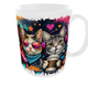 Кружка с котиками 330 мл Cat Art Urban 2026 | Модная кружка для парня и девушки | Подарок подростку, сыну, подруге 11 oz - изображение 6