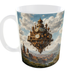 Подарочная керамическая кружка Steampunk, Art Collection 330 мл (белая) — дизайнерская кружка в стиле Steampunk Премиум дизайнерская кружка - изображение 5