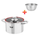 Каструля Krauff Prime Сhef ⌀2,7 л +ПОДАРУНОК: миска з нержавіючої сталі Krauff 5,8 л - зображення 1