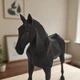 Елегантна фігура коня в стилі Low Poly — Скульптура кінь сучасний декор для дому та офісу S (8х22х18 см) - зображення 2