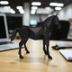 Елегантна фігура коня в стилі Low Poly — Скульптура кінь сучасний декор для дому та офісу S (8х22х18 см) - зображення 6