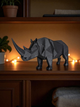 Rhino Sculpture — геометрическая фигура носорога | современный декор в стиле Loft & Modern - изображение 4