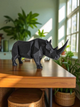 Rhino Sculpture — геометрическая фигура носорога | современный декор в стиле Loft & Modern - изображение 5
