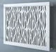 Экран декоративная решетка на батарею отопления R95-F60 Белый - изображение 1