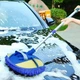 Швабра с телескопической ручкой для мойки авто синяя - изображение 7