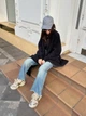 Кардиган жіночий максі з поясом у комплекті чорний 50 - изображение 3