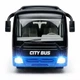 Радіокерований автобус 38 см синій Tour Bus 2.4GHz з акумулятором 3.7V, світло фар, 3+ - зображення 7
