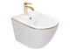 Біде Rea Carlo Mini підвісне, white/gold (REA-C6990) (00140511) - изображение 1