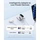 Зарядний пристрій Anker 2xUSB-C PD100W + 1xUSB GaN w Display + cable USB-C silver (B121BG41) ANKER B121BG41 972272 - зображення 4