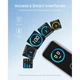 Зарядний пристрій Anker 2xUSB-C PD100W + 1xUSB GaN w Display + cable USB-C silver (B121BG41) ANKER B121BG41 972272 - зображення 5