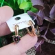 Серьги Xuping мистик длина 1.9см ширина 8мм медицинское золото с1628 - изображение 7