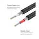 Кабель мультимедийный 2xRCA M to 2xRCA M 3.0m AV104 black Ugreen (10519) UGREEN 10519 971879 - изображение 11