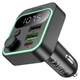 Автомобильный FM-трансмиттер модулятор Bluetooth MP3 HOCO E85 Tiger 20 Вт PD/QC USB-C/ 2xUSB-A - изображение 2