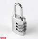 Замок навесной кодовый ABUS 724/40 SILVER S для багажа - изображение 1