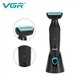 Акумуляторна электробритва для стрижки VGR V-601 от USB бритва электрическая с насадками профессиональная - изображение 2