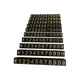 Набор пластиковых ценников Lesko SJX-HDY-XH-0-9 Black + Gold с цифрами 100 шт на витрину - изображение 1