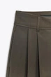 Брюки із защипами та клапанами Zara 1255/534 XXL Коричневі (01255534832XXL) - изображение 7