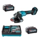 Акумуляторна кутова шліфмашина Makita XGT 40 V Max GA035XGT4, 2 акб BL4040 36V 4.0Ah, з/п DC40RA (GA035XGT4) - зображення 1
