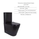 Унитаз напольный Qtap Scorpio Matt Black QT14226088AMB + набор гигиенического душа Lidz Aria Black LDARI110BLA43394 - изображение 3