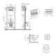 Готовое решение Qtap для ванной комнаты: подвесной унитаз Jay Ultra Quiet 520x360x320 + комплект инсталляции Nest 4 в 1 (круглая клавиша Chrome) - изображение 2