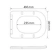 Сидіння для унітаза підлогового (Aries) 445×360×30 мм, White, з мікроліфтом? Slim Duroplast, Quick Release QT03228302W3 Qtap - зображення 5