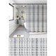 Шторка для ванної Zerix SCP-013-240x200 з PEVA (поліетиленвінілацетату) (Візерунок "Клітина" сіра) (ZX6086) - зображення 1