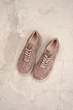 Стильные замшевые кеды PARADIZE SHOES темно-бежевого цвета на низкой бежевой подошве 39 размер (стелька 26 см) - изображение 4