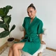Халат жіночий Муслін S зелений Cosy M23 - зображення 5