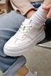 Стильные кеды PARADIZE SHOES кожаные белого цвета на высокой подошве в цвет верха 38 размер (стелька 24,6 см) - изображение 1