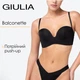 Бюстгальтер-балконет без косточек с тройным push-up Giulia L1523A 80C Black-Черный, бюстгальтер с регулируемыми бретелями, базовое нижнее белье - изображение 1