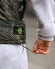 Мужская весенняя жилетка Stone Island 3XL двухсторонняя черный+принт (95186) - изображение 4