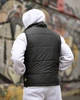 Мужская весенняя жилетка Stone Island 3XL двухсторонняя черный+принт (95186) - изображение 5