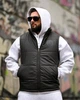 Мужская весенняя жилетка Stone Island 3XL двухсторонняя черный+принт (95186) - изображение 7