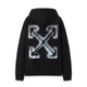 Мужское демисезонное худи OFF White с принтом 2XL черное (OFH004) - изображение 2