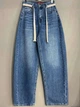 Джинси жіночі Vanver 2009 skater jeans банани з поясом 27 сині - зображення 2