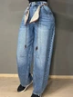 Джинсы женские Vanver 2008 skater jeans с поясом бананы 31 синие - изображение 1