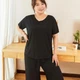 Жіночий безшовний комплект для дому LavenWear, чорний, розмір L-XL - зображення 4