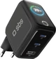 Ładowarka sieciowa SBS Smart Charger 70W PD 2xUSB-C 1xUSB-A TFT Display Black (TETRGANTFT70WK) - obraz 1