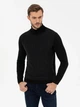 Гольф-водолазка мужская Pierre Cardin G021SZ0TK-000-1487785(Siyah) M Черная (8682734239264) - изображение 4