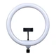 Кольцевая светодиодная LED лампа Fill Light 36см (QX-360) с дистанционный пультом 3 держателя для смартфона Black - изображение 1