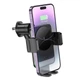 Держатель для смартфона Hoco HW13 Speed Wireless 15W поворота на все 360° разъем Type-C Fast Charging Black Gray - изображение 3