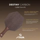 Основание для ракетки Stiga Destiny Carbon Cybershape Master (1600-2602-35) (932080) - изображение 5