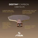 Основание для ракетки Stiga Destiny Carbon Cybershape Master (1600-2602-35) (932080) - изображение 6